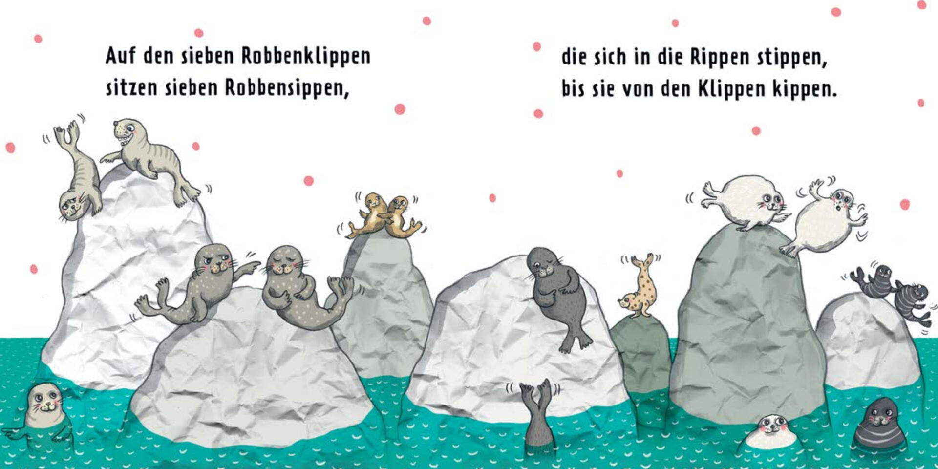 #103 Antje von Stemm: Robben Postkarte Antje von Stemm: Robben
